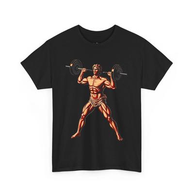Michelangelos David Gewichtheben T-Shirt, Muskeln, Geschenk für Kunstliebhaber, Trainingsshirt