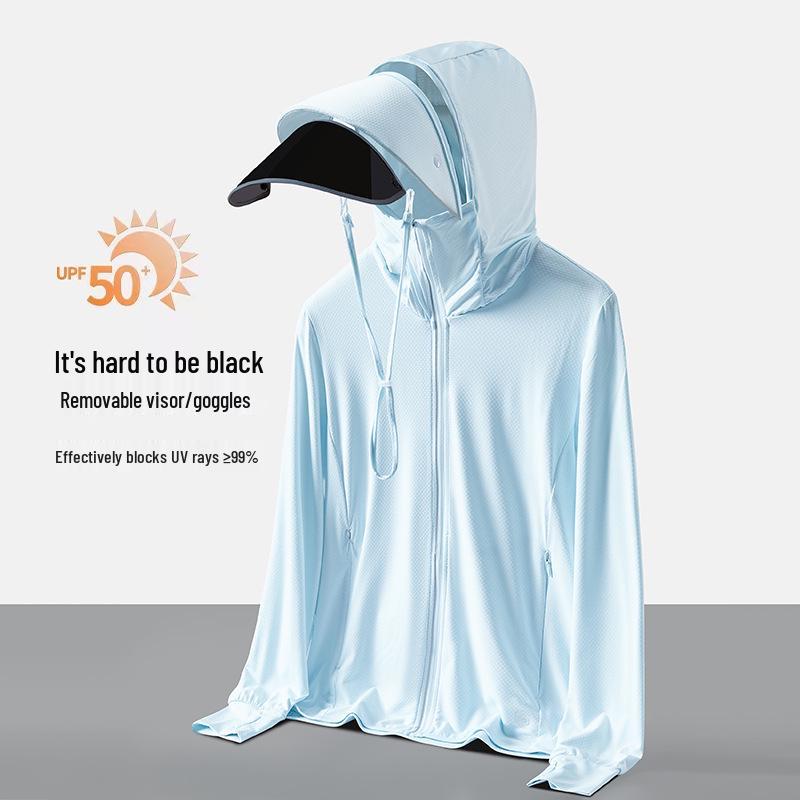 

Women s Ice Silk UV-Protective Breathable Summer Riding Jacket L