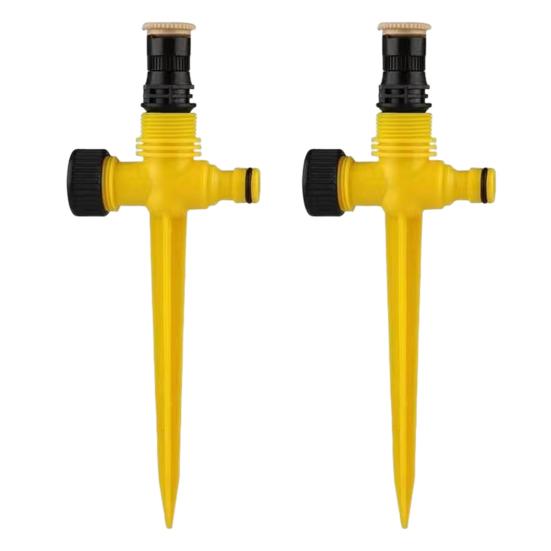 Lawn Sprinkler with Spike Base Ground Insert Water Sprinkler Adjustable Garden Sprinkler
