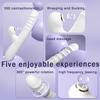 Vibrator Thrusting Dildo with Multiple Vibration/sucking Modes, Multifunctional Waterproof Sex Toys Thrusting, with Licking