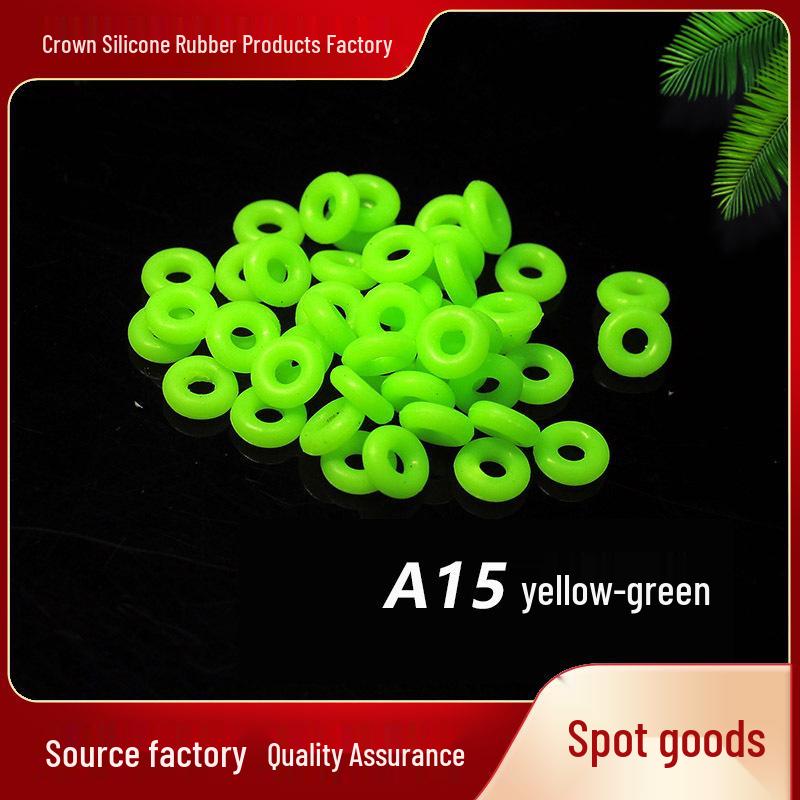 50-Piece Jade Silicone Spacer Rings for Bracelets, Chains, and Necklaces