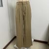 Women's Draped Skinny Solid Pocket High Waisted Wide Leg Pants Casual Pant