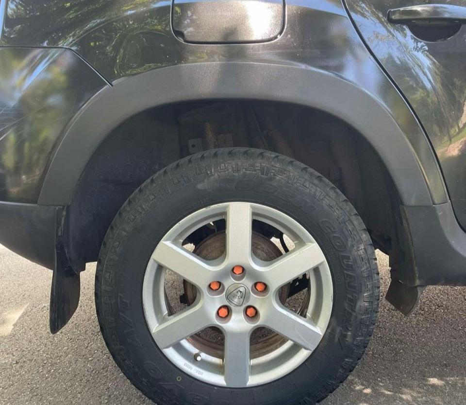 Накладки на арки (4 шт, черные ABS) для Renault Duster 2008-2017 гг