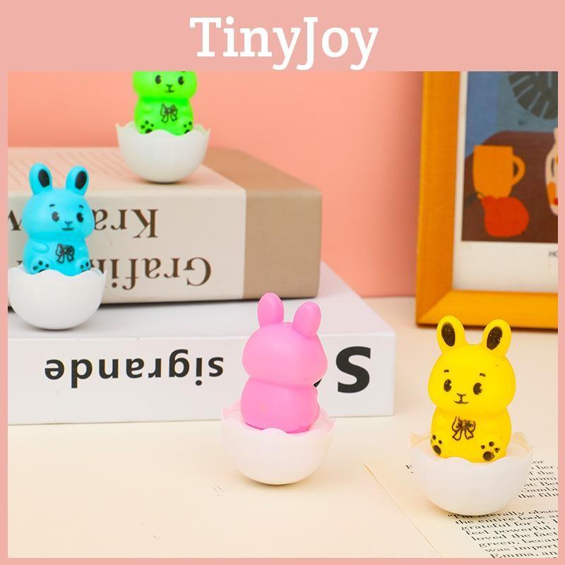 Toy Tumbler Rabbit With Plastic Resin Material Figurine For Children Animal Gift