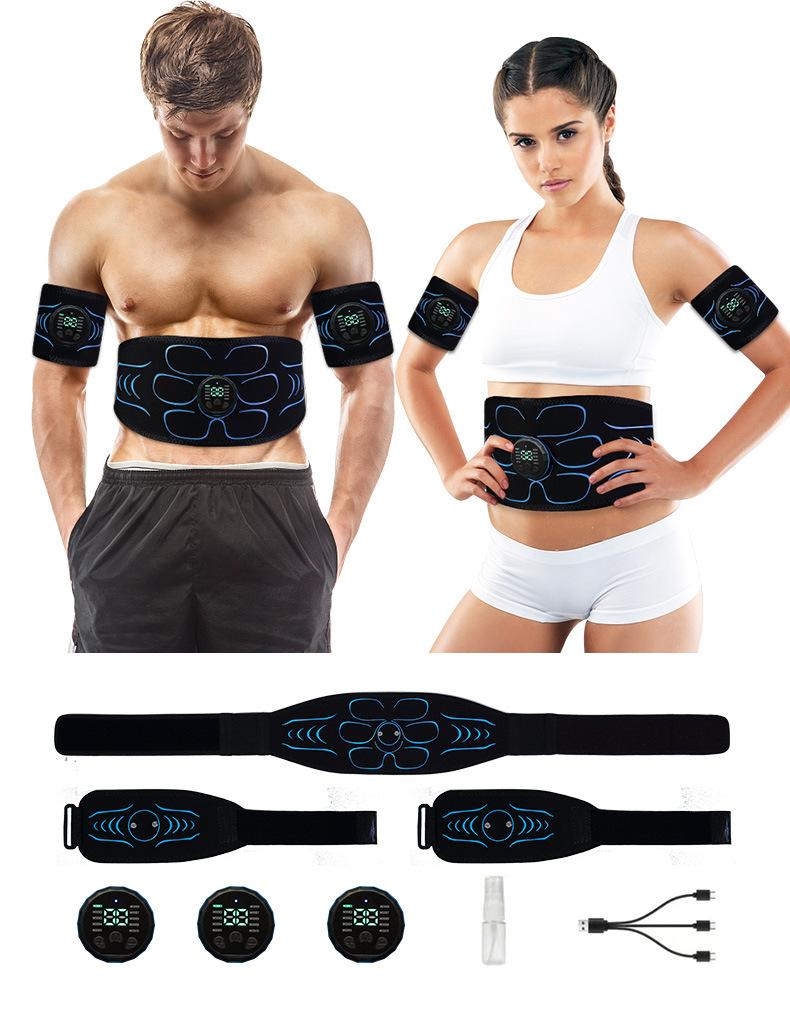 Fitness Training Belt EMS Massage Belt Slimming Waist Trainer - Silicone Support Multifunctional for Gym and Outdoor Sports