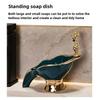 Soap Box Household High-end Drain Soap Box Bathroom Light Luxury Style Personality Creative Soap Box Shelf