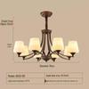 American Retro Iron Art Chandelier for Living Room, Bedroom, Dining Room - Modern & Country Style
