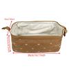 Hair Dryer Storage Bag For Travel Cute Bow Embroidery Quilted Hair Tools Waterproof Zipper Cosmetic Bags