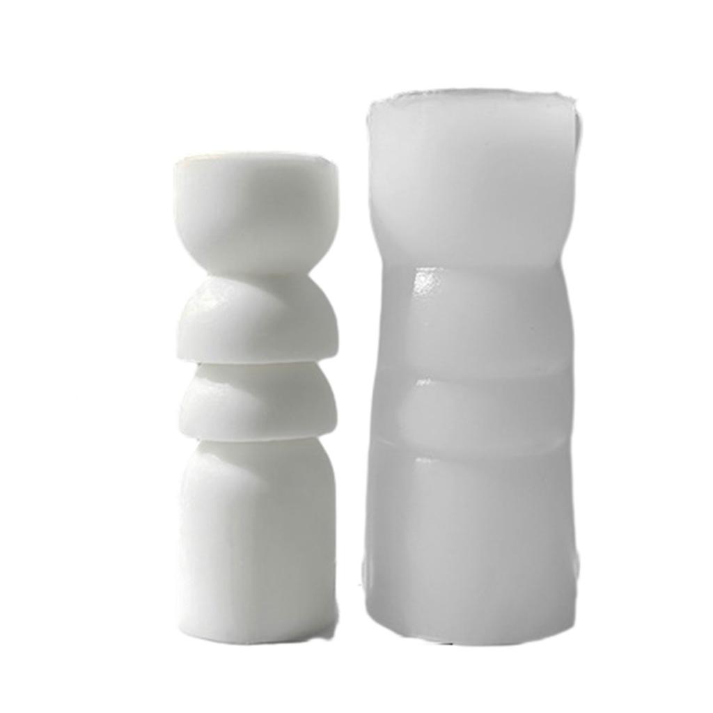 Silikonová forma na vonné svíčky 3D sloupová forma na svíčku na výrobu svíčky Mýdlo Sádra Ruční ozdoba Domácí dekorace