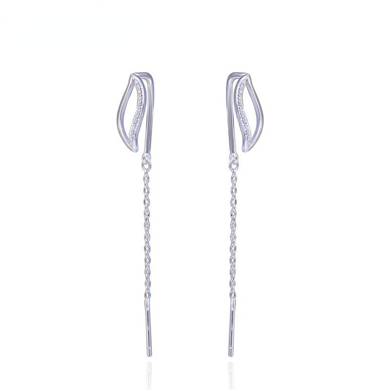 Lindon 925 sterling silver örhängen Drop örhängen för kvinnor Bröllopsfest presenter