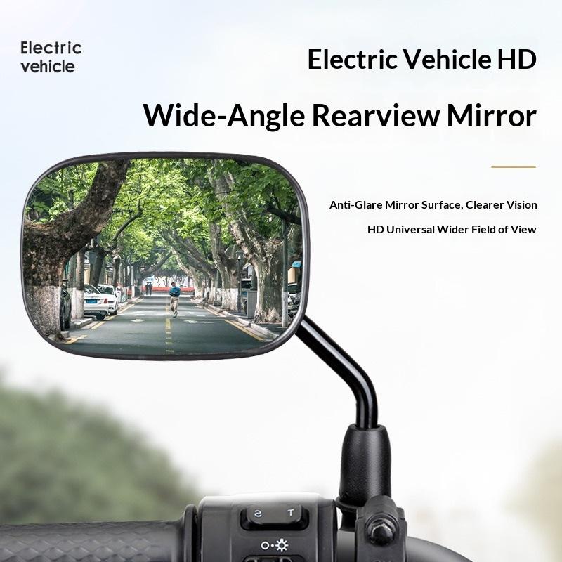 Motorbike Rear Mirrors with Streamlined Design for Reduced Wind Resistance