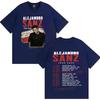 Singer Alejandro Sanz 2026 New Graphics Tshrit Crewneck Y2k Casual Short Sleeve Tees Unisexs Unisexs Pure Cotton Streetwear Hip Hop