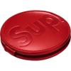 Supreme Espelho de Bolso de Couro Vermelho