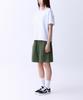 ADERNM Cut-Out Pocket Pigment Bermuda Sweat Shorts (Khaki)
