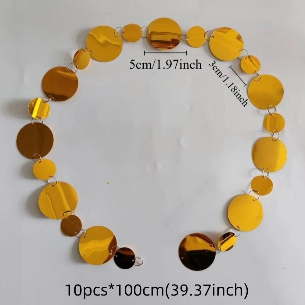 10PCS 1 Meter Sequins Hanging Foil Curtains Gold Silver PVC Sequin Bead Strings Flash Curtains Glitter Bead