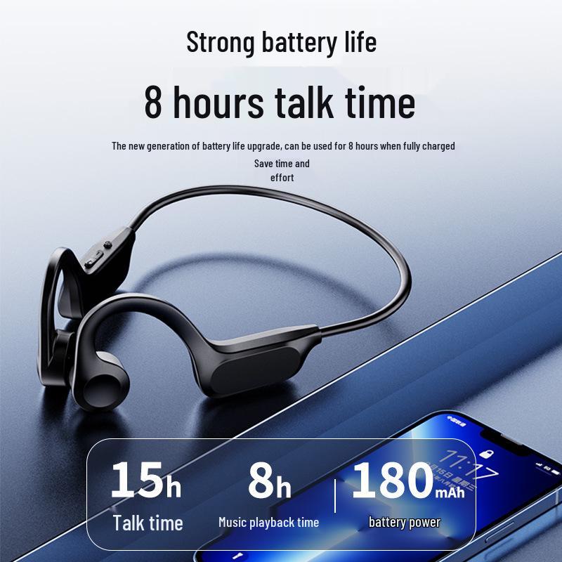 2025 X7 Bone Conduction Wireless Over-Ear Bluetooth Headphones with Sports Display & Dual Mode