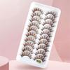 Eye Makeup Tools Wispy Mink Lashes Brown Lashes Natural Look False Eyelashes Fake Eyelashes