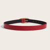 Fashionable Retro Belt For Women, 2025 New Design Sense, Minority Red Belt With Jeans Belt