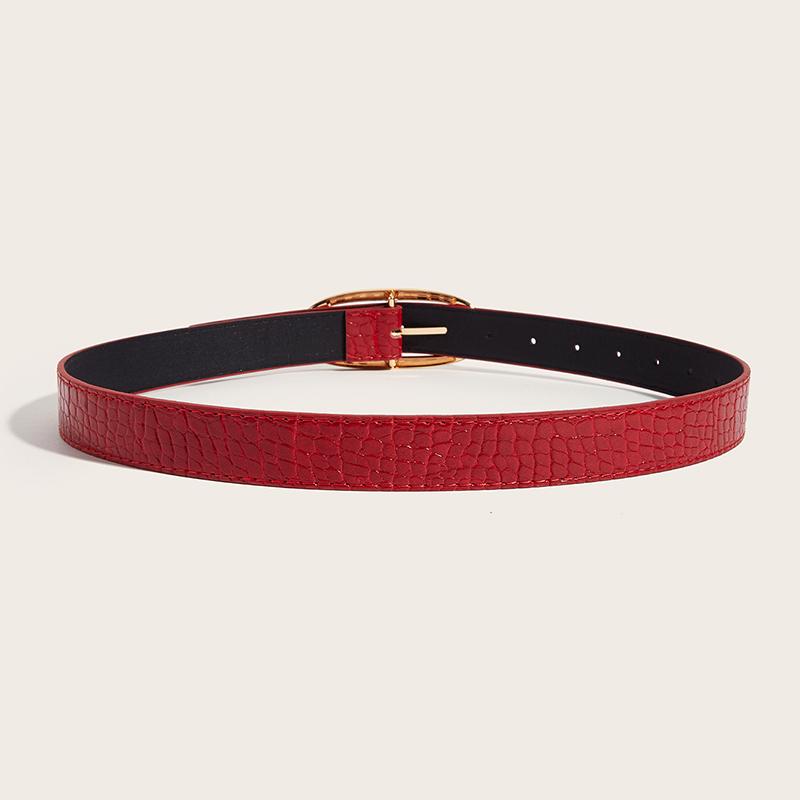 Fashionable Retro Belt For Women, 2025 New Design Sense, Minority Red Belt With Jeans Belt