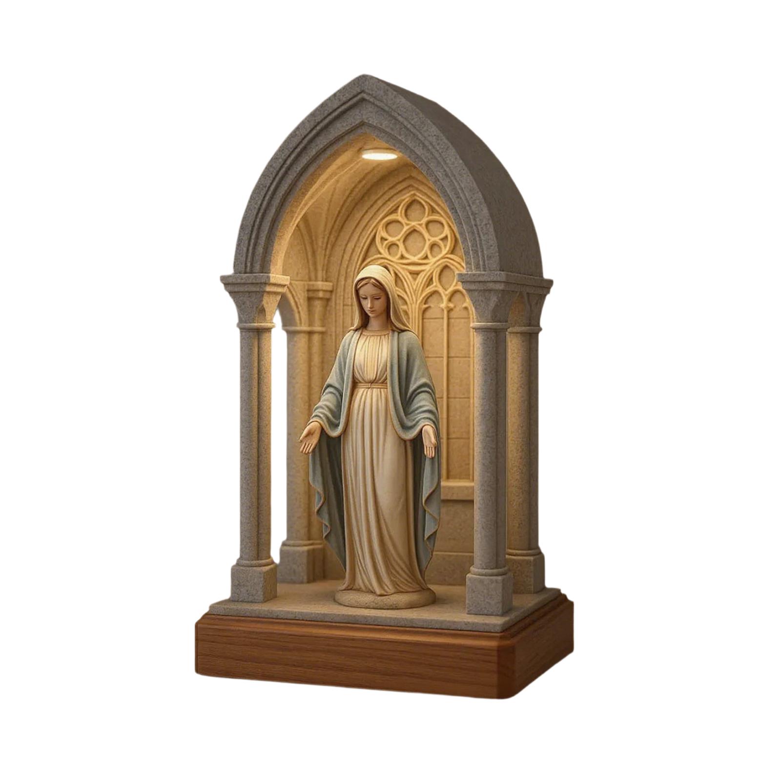 

Светодиодный католический ночник для , медитации и домашнего алтаря, духовный декор для спальни и гостиной One Size