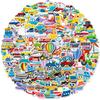 150 Cartoon Vehicle Series Stickers for Children Primary School Students' Educational Kindergarten Object Recognition Train Stickers
