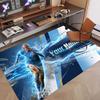Custom Rug Erling Haaland Pattern Print Name Text Soft Non‑Slip Floor Carpet for Home Indoor Decoration