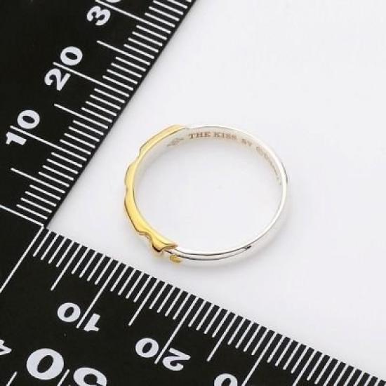 THE KISS Size 11 Winnie the Cubic Zirconia Silver Ring DI-SR703CB [Disney Collection] Pooh/Honey