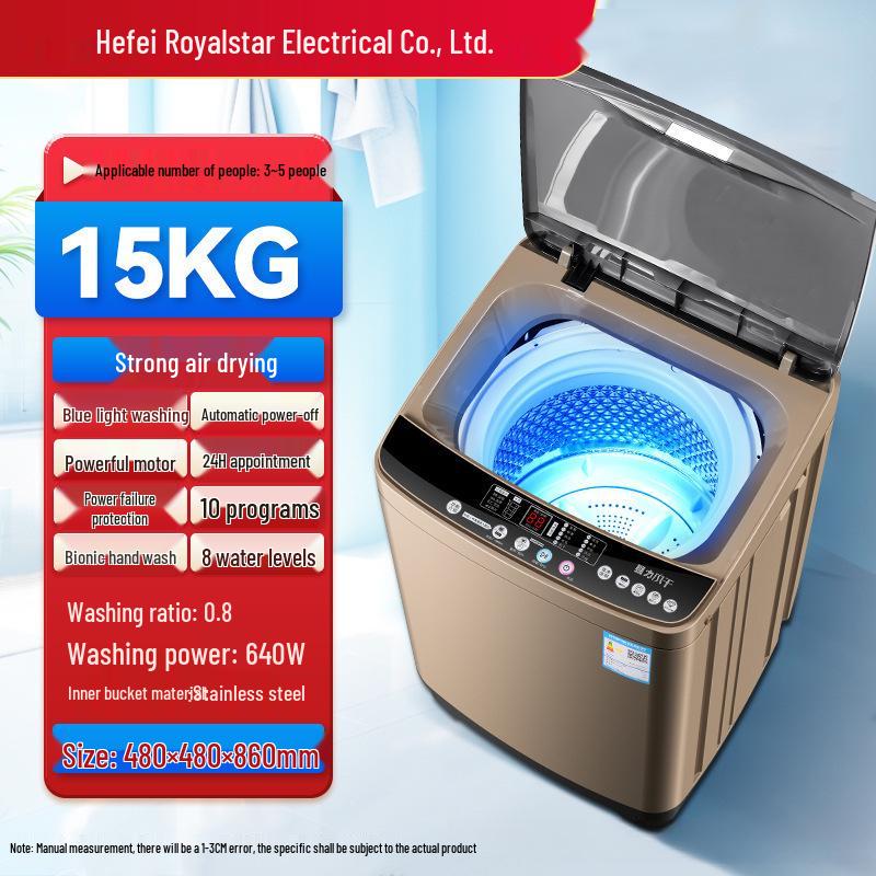 Compact Washer-Dryer Combo: Fully Automatic, Large Capacity, Ideal for Rentals and Small Dorms