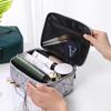 Brand Design New PU Makeup Bag Handheld Portable Women's Large Capacity Waterproof Travel Washroom Storage Bag BX018
