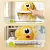 Baby Bath Toys Dinosaur Bubble Machine with Music Powerful Suction Cup Stable Non-Falling Automatic Foaming Bubble Maker for Bathtub Kids Bath Fun Toy