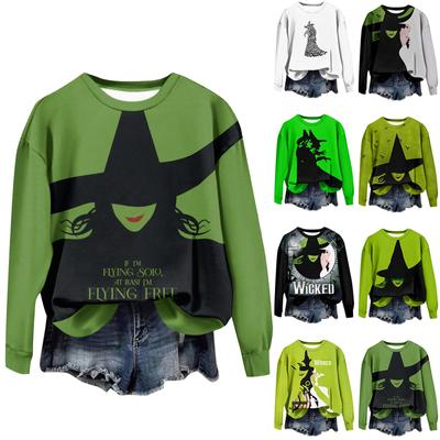 Women's Round Neck Tops Cotton Women's Casual Fashion Long Sleeve O Neck Pullover