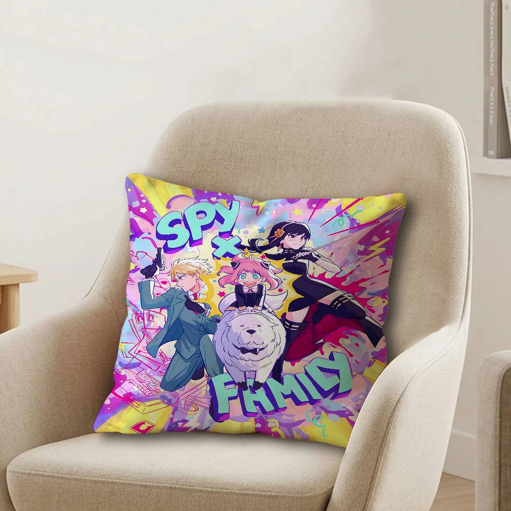 Japan Anime SPY FAMILY Personalized Pillow Cover Kids Bedroom Wild Party Decor Pillowcase kid Birthday shower Gift