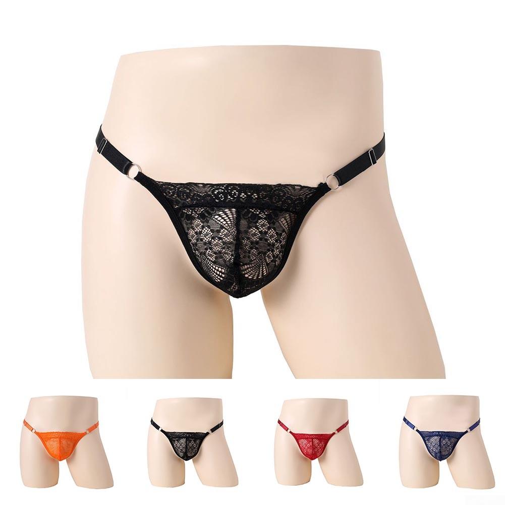 Underwear Lace Thongs Briefs Bulge Pouch G-String Low Waist