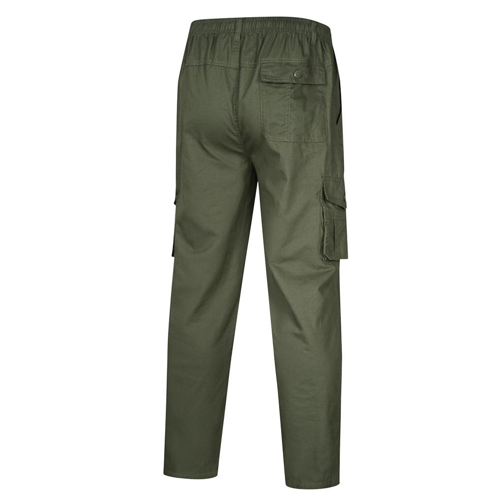 Men's Solid Color Thin Casual Pants Men's Workwear Large Size Casual Pants