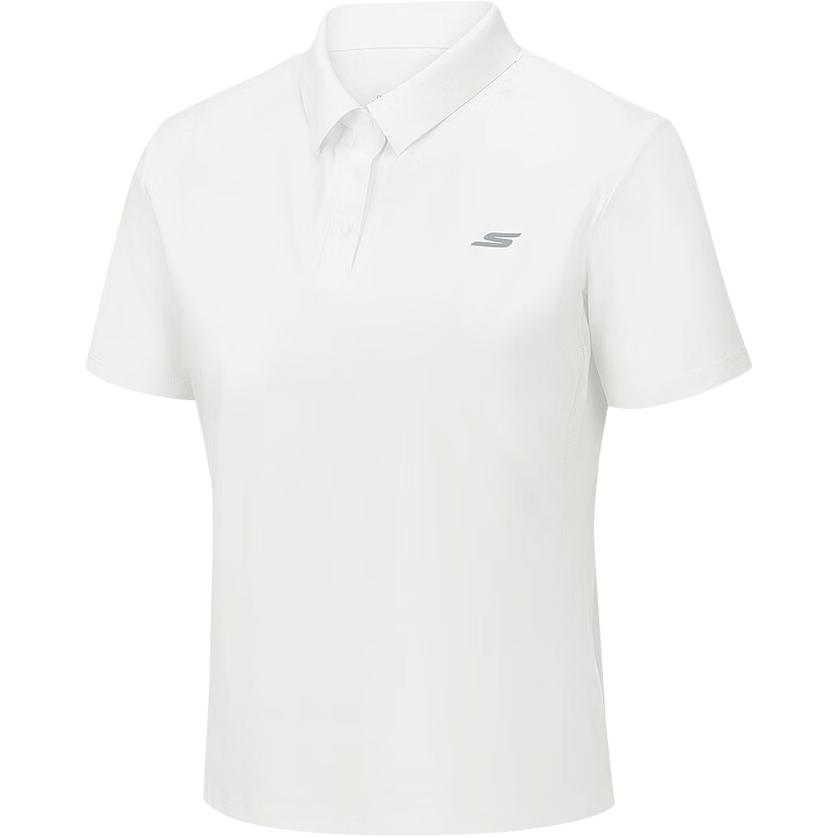 Skechers Breathable Comfortable Versatile Short Sleeve Polo Shirt Women tops P226W087-0019 S