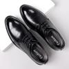 Business dress leather shoes men's leather soft sole pointed British casual shoes groom sole suit wedding shoes foreign trade