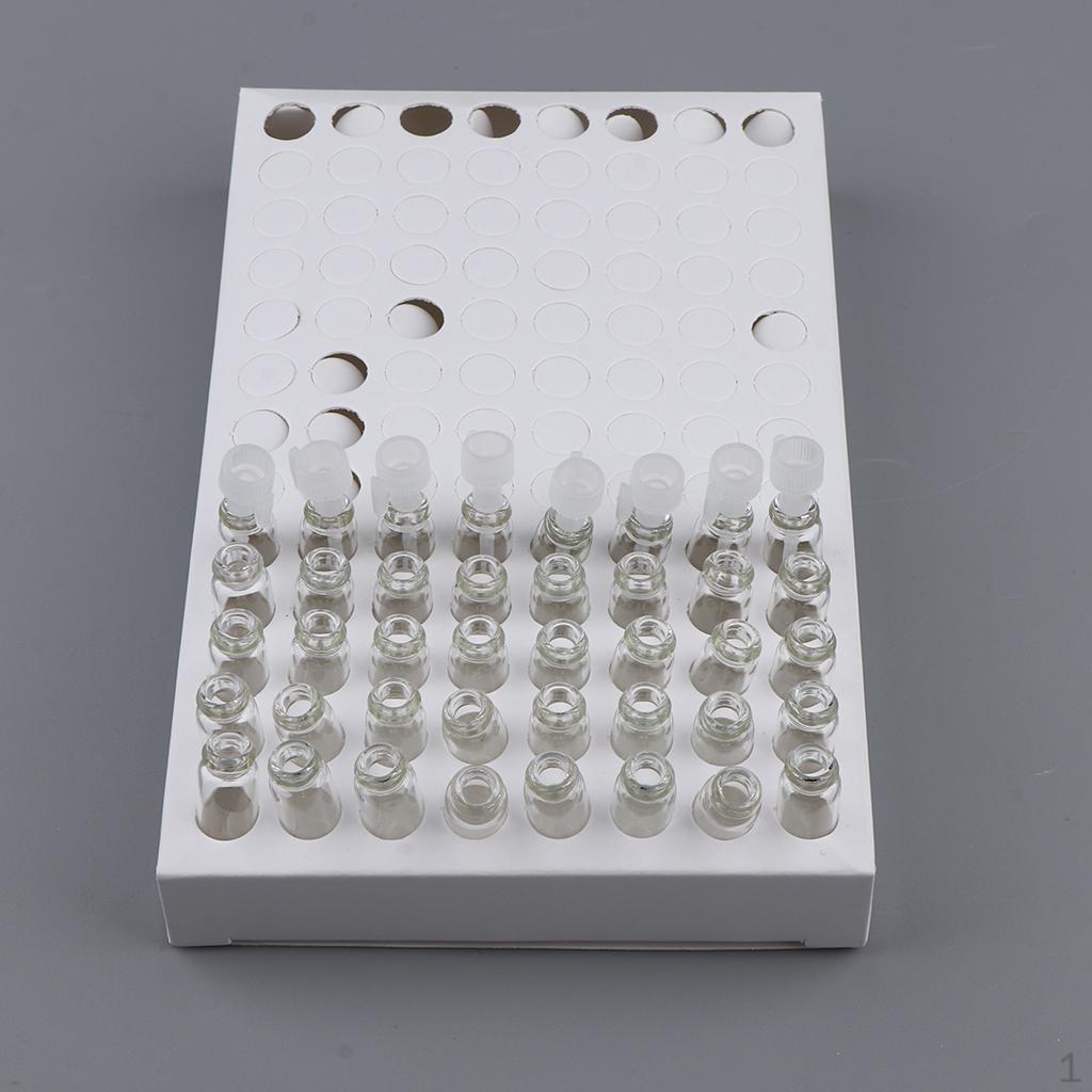 

104шт стеклянные флаконы для духов пустой флакон с ароматом эфирного масла 1 мл Clear Body White Cap