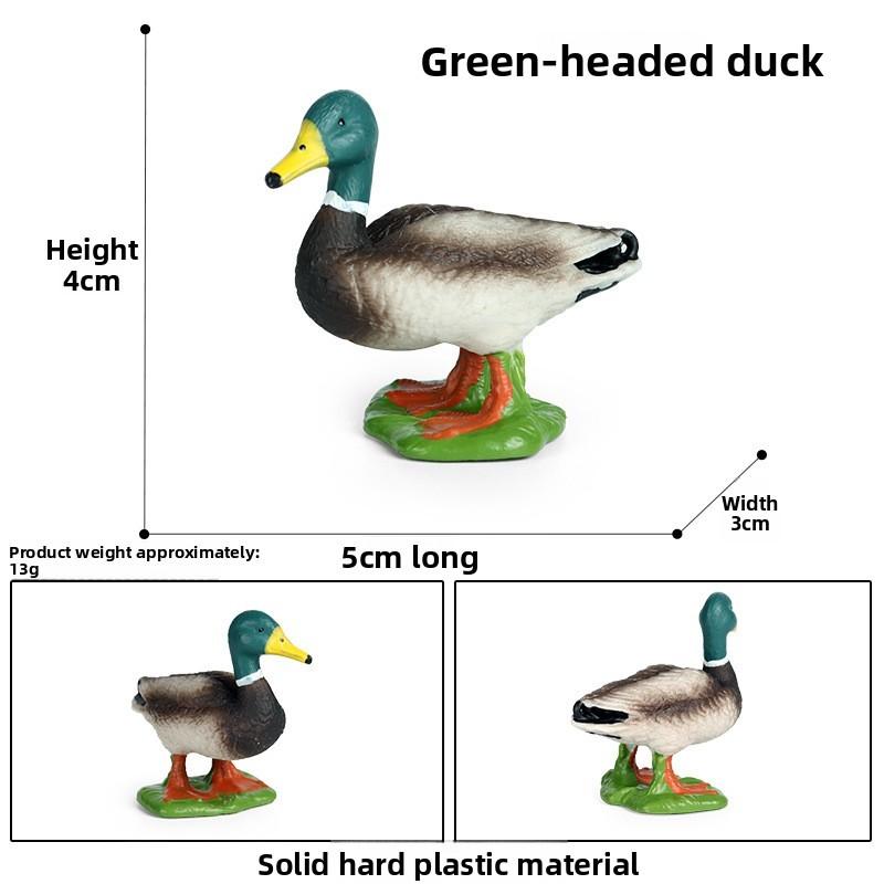 Animal Model Toy Plastic Duck Figurine For Childs Educational Play