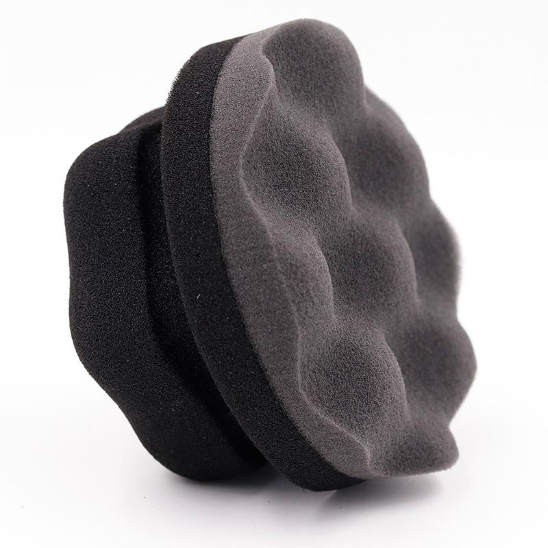 Car Wax Polishing Sponge Hexagonal Grip Applicator Hand Tire Wax Sponge High Density Foam Sponge For Auto Waxing Accessories