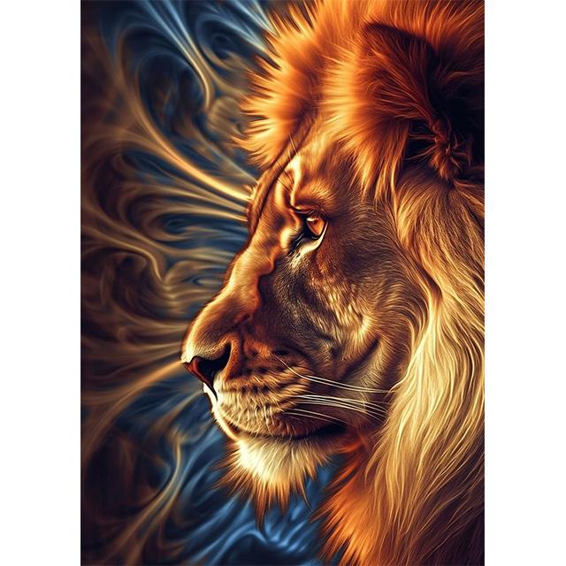 Golden Glowing Animal On Black Background Prints Poster Canvas Painting Modern Wall Art Pictures Living Room Bedroom Home Decor