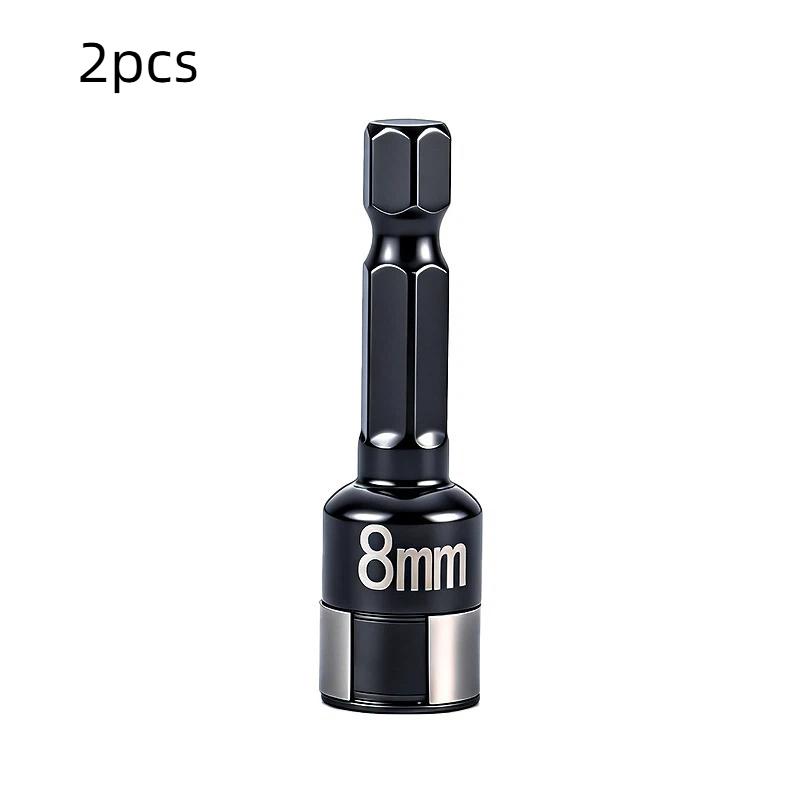 8Mm Non-Magnetic Impact Socket High Torque Cr-V Steel Socket Bits Hex Shank Nut Screwdriver Driver Impact Drivers Socket Adapter