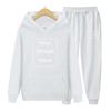 DIY28 Custom Your LOGO Men's Sports Suit Fashion Casual Sports Loose Warm Hoodie and Sports Pants Two-piece Set