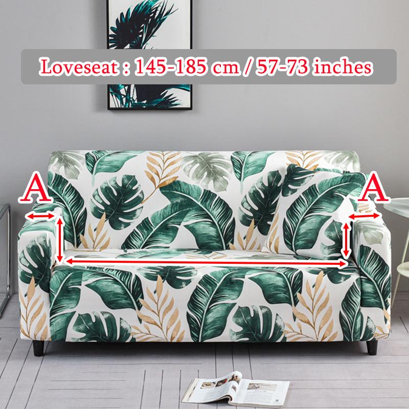 1ks Potah na pohovku pro loketní opěrku Rohová pohovka Jitrocel Listy Elastický potah na sekční pohovku ve tvaru L Prachotěsná