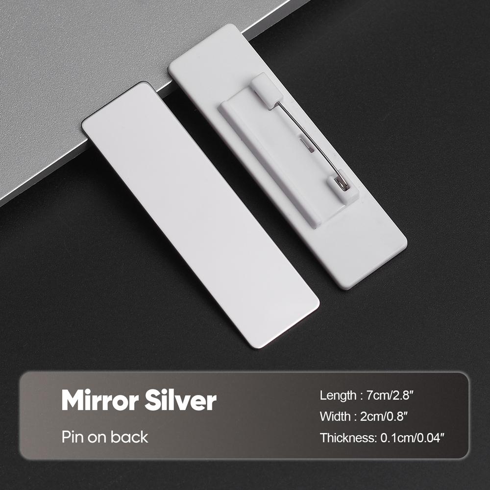 70x20MM Anstecknadeln Pin Personalisiert Kostenlos Anpassbar Gravierter Text Logo Business-Namensschild Stahl Metallanhänger Personalisierte Namensschilder