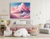 Canvas Print, Pink Clouds and Sky