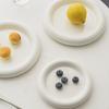 Creative Chubby Round Ceramic Dessert Plate for Homes and Restaurants