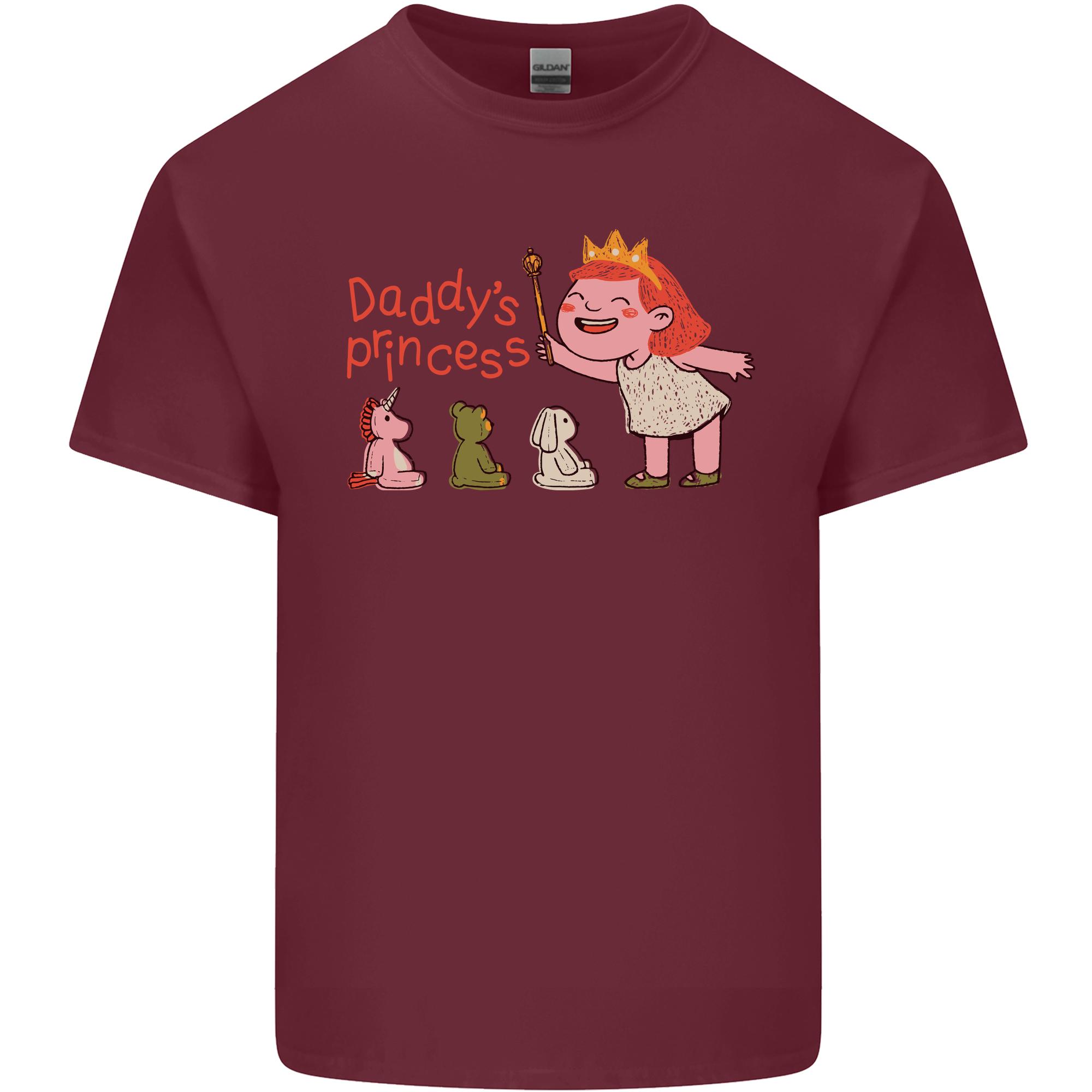 Daddys Princess Funny Unicorn Teddy Bear Unisexs Light Cotton TShirt S