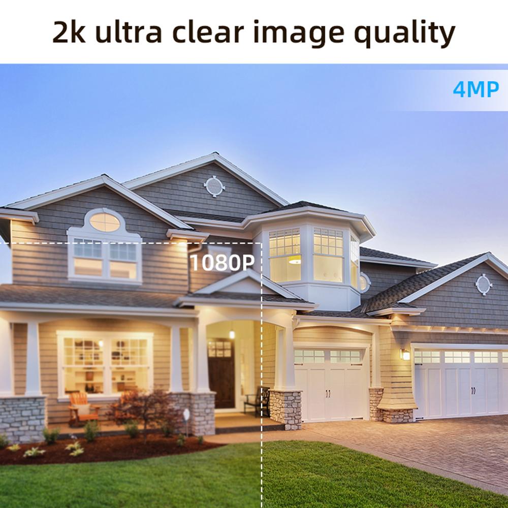 3MP Wireless Outdoor Surveillance Camera, Battery Powered, with Two-Way  , Night  , PIR Motion Detection, for Indoor and Outdoor Use