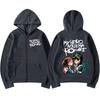 Anime My Hero Academia Midoriya Izuku Deku OCHACO URARAKA Zipper Hoodies Men Fashion Long Sleeves Zip Up Sweatshirts Coat Jacket