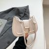 Stylish and simple commuter women's bag spring new armpit bag beautiful portable crossbody niche solid color shoulder bag